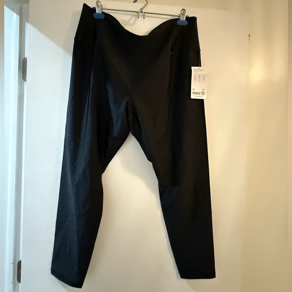 Athleta Elation Black Sheen Leggings
